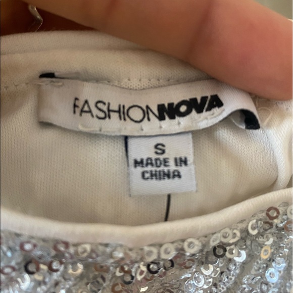 Silver Sequin Dress - Picture 4 of 7